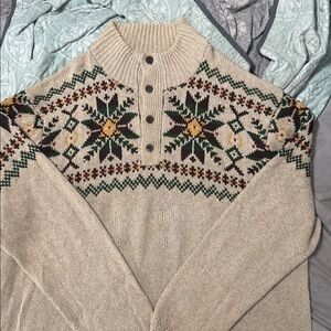 Polo by Ralph Lauren Beige Sweater with Nordic Design size 4XLT